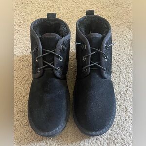 Faux Fur Suede Hightop Ankle Rise Boots